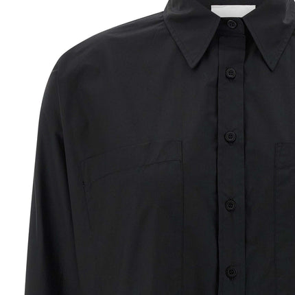 NUDE Black Cotton Blouse