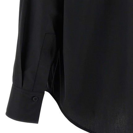 NUDE Black Cotton Blouse