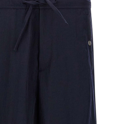 Dries Van Noten Blue Nylon Casual Pants