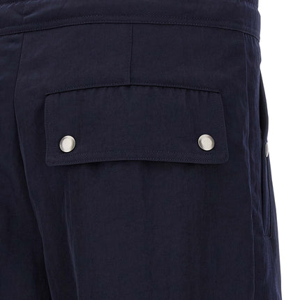 Dries Van Noten Blue Nylon Casual Pants