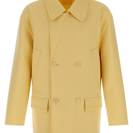 Fendi Bicolor Virgin Wool Coat