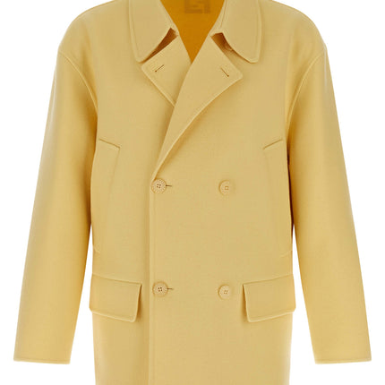 Fendi Bicolor Virgin Wool Coat