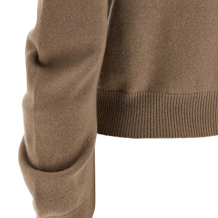 NUDE Beige Virgin Wool Cardigan
