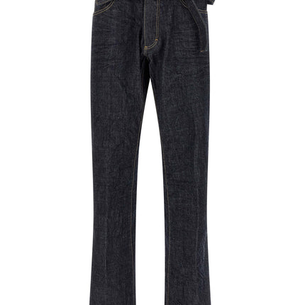 Dsquared² Blue Cotton Straight-Leg Jeans