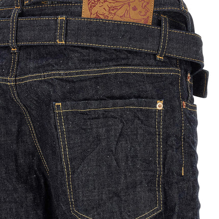 Dsquared² Blue Cotton Straight-Leg Jeans