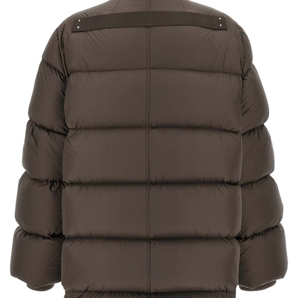 Rick Owens Brown Nylon Full-Length Jacket