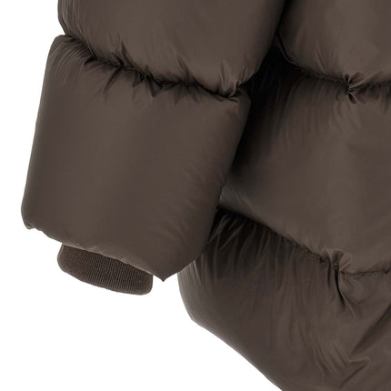 Rick Owens Brown Nylon Full-Length Jacket