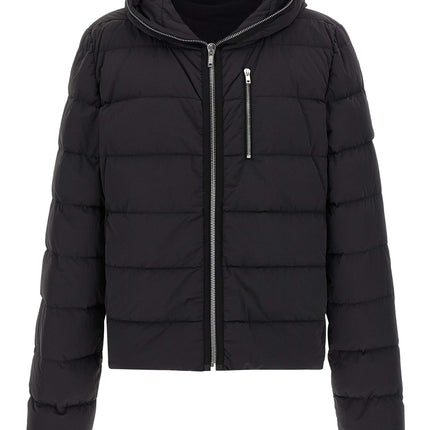 Rick Owens Black Nylon Full-Length Jacket
