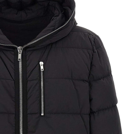 Rick Owens Black Nylon Full-Length Jacket
