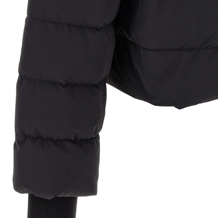 Rick Owens Black Nylon Full-Length Jacket