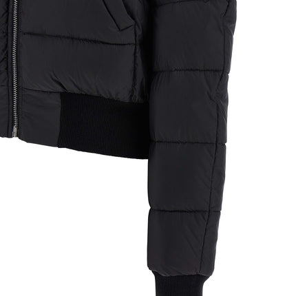 Rick Owens Black Nylon Bomber