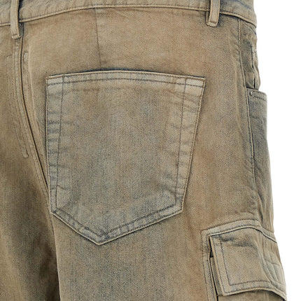 DRKSHDW Beige Cotton Cargo Pants