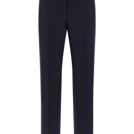 Alberto Biani Blue Virgin Wool Dress Pants