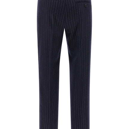 Alberto Biani Blue Virgin Wool Dress Pants