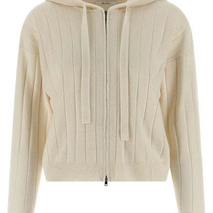 Max Mara White Cashmere Cardigan