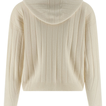 Max Mara White Cashmere Cardigan