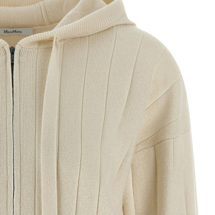 Max Mara White Cashmere Cardigan