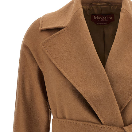 Max Mara Brown Virgin Wool Coat