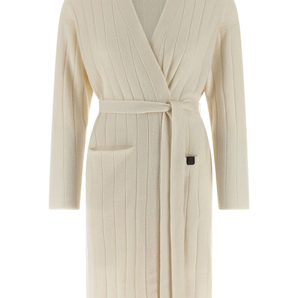 Max Mara White Cashmere Cardigan