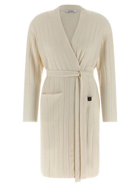 Max Mara White Cashmere Cardigan