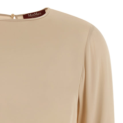 Max Mara Beige Silk Blouse