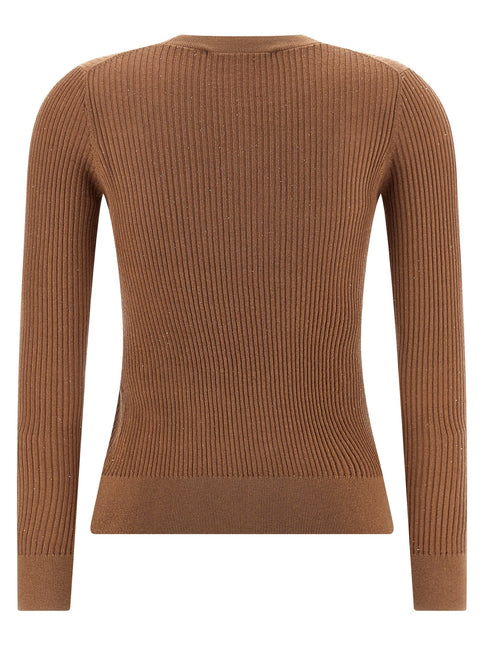 Max Mara Beige Silk Cardigan