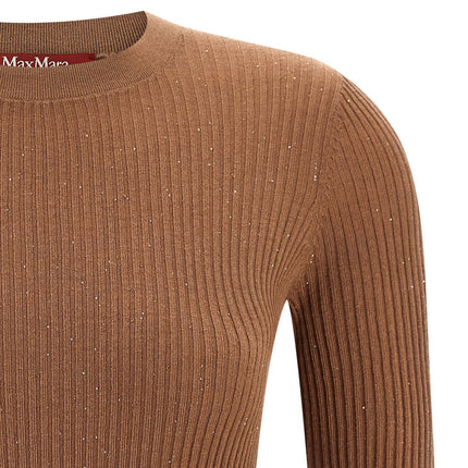 Max Mara Beige Silk Cardigan