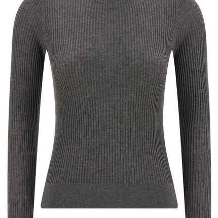 Max Mara Gray Silk Cardigan