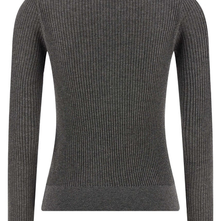 Max Mara Gray Silk Cardigan