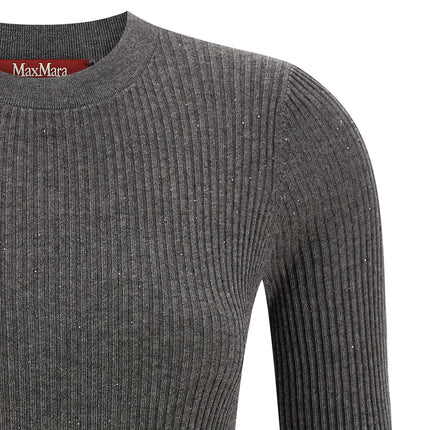 Max Mara Gray Silk Cardigan