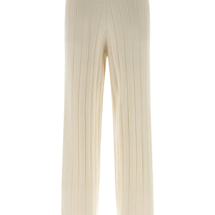 Max Mara White Cashmere Joggers (Workout Pants)