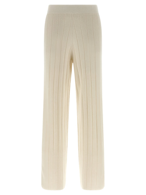 Max Mara White Cashmere Joggers (Workout Pants)