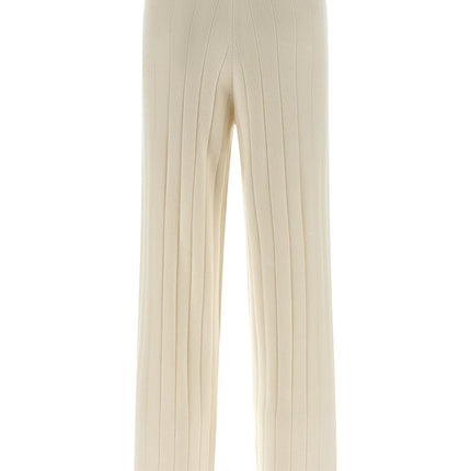 Max Mara White Cashmere Joggers (Workout Pants)