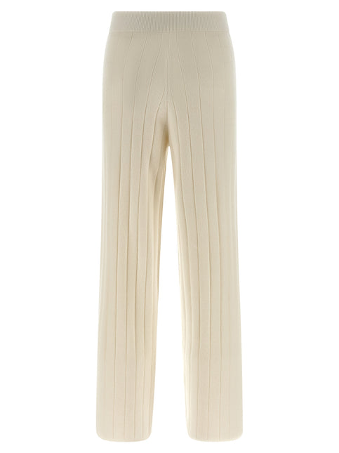 Max Mara White Cashmere Joggers (Workout Pants)