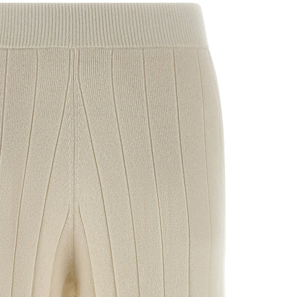 Max Mara White Cashmere Joggers (Workout Pants)