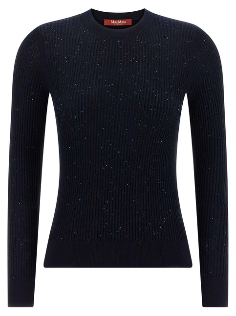 Max Mara Blue Silk Cardigan