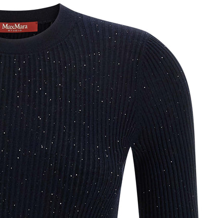 Max Mara Blue Silk Cardigan