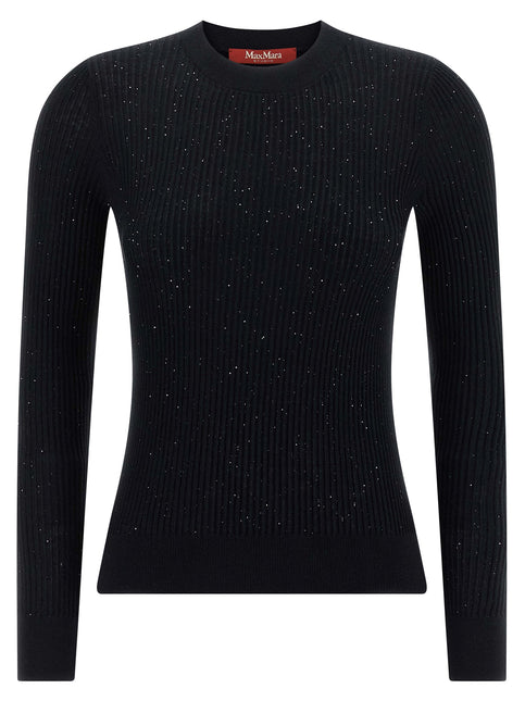 Max Mara Black Silk Cardigan