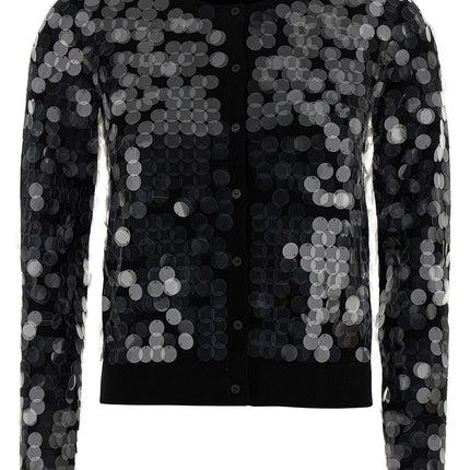 Max Mara Black Virgin Wool Cardigan