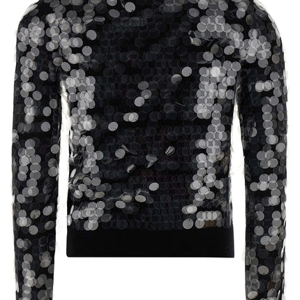 Max Mara Black Virgin Wool Cardigan