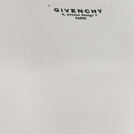 Givenchy White Cotton Sleeveles T-Shirt
