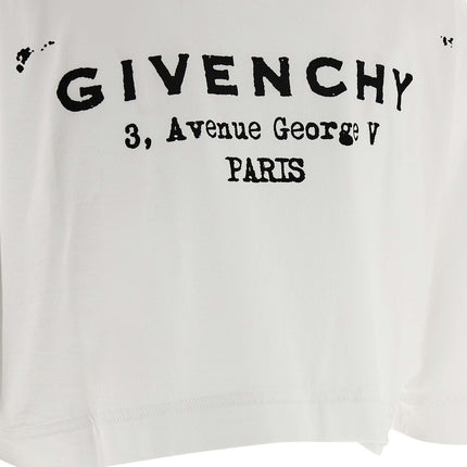 Givenchy White Cotton T-Shirt