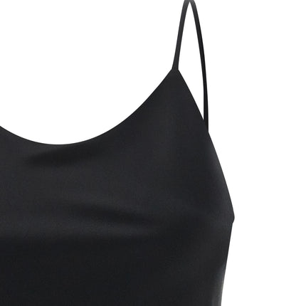 Max Mara Black Silk Tank Tops