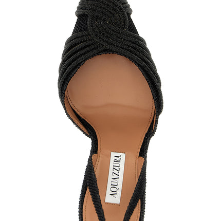Aquazzura Black Textile High Heel Pumps