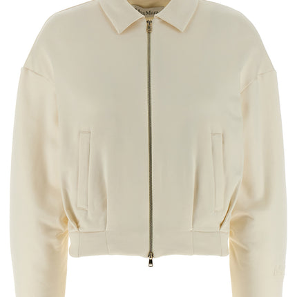 Max Mara White Silk Sweatshirt