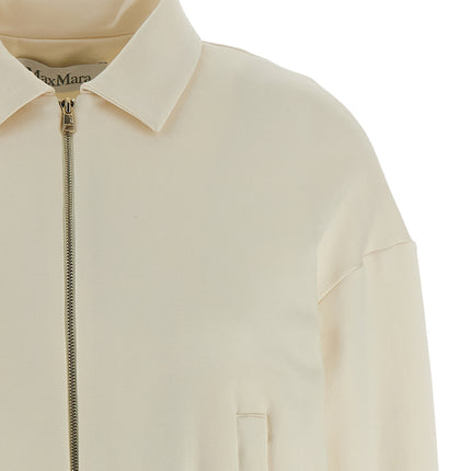 Max Mara White Silk Sweatshirt