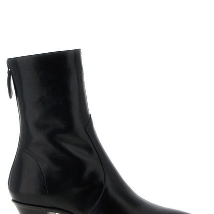 Aquazzura Black Calfskin Chelsea Boots