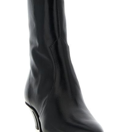 Aquazzura Black Calfskin Chelsea Boots