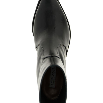 Aquazzura Black Calfskin Chelsea Boots