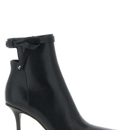 Jimmy Choo Black Leather Ankle Boots